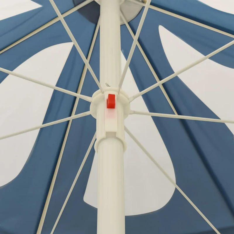 Parasol de plage bleu 240 cm 02_0008382