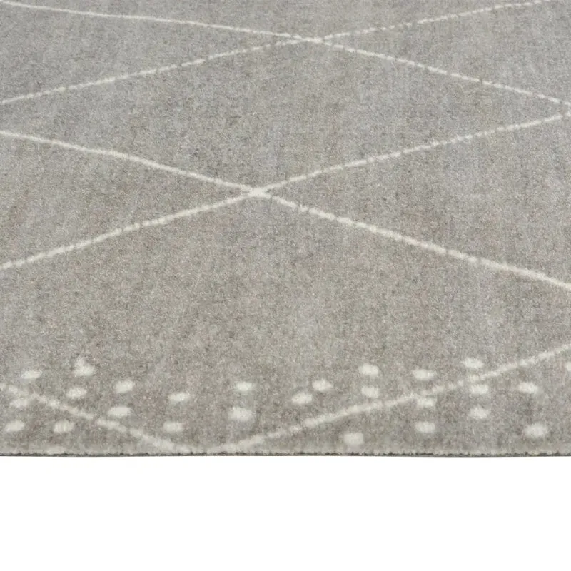 Tapis de cuisine lavable impression losange 300 x 60 cm antidérapant élégant chic en velours bleu 02_0046058