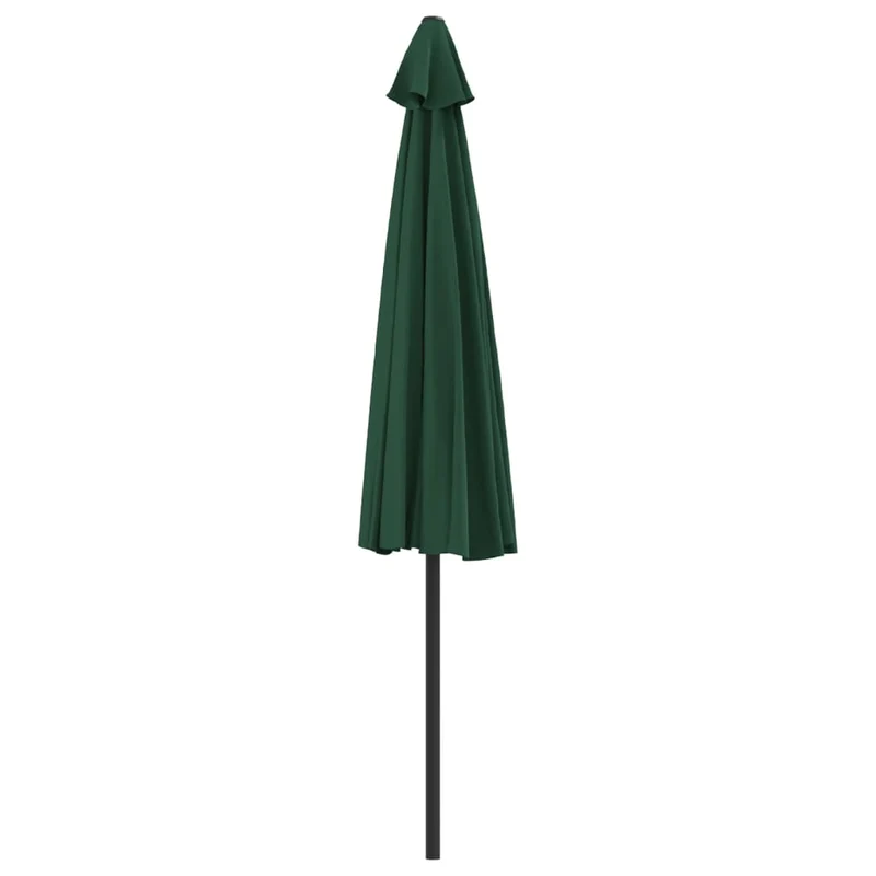 Parasol de balcon avec mât en aluminium vert 300 x 150 cm demi 02_0008309