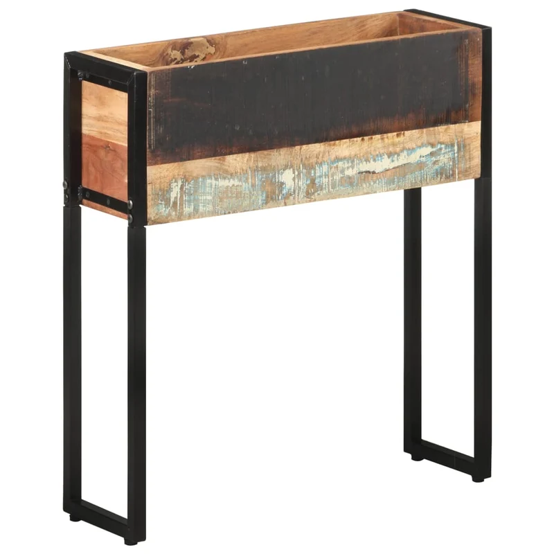 Jardinière 60 x 20 x 68 cm bois de récupération massif 02_0000806