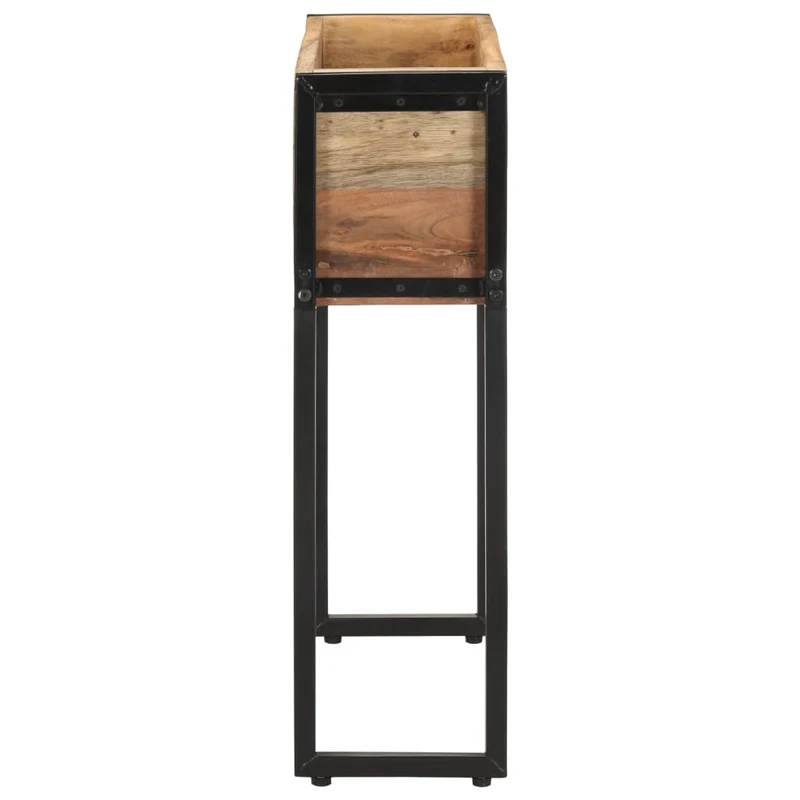 Jardinière 60 x 20 x 68 cm bois de récupération massif 02_0000806