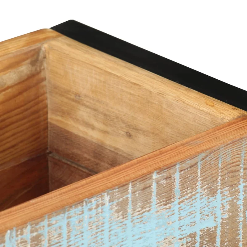Jardinière 60 x 20 x 68 cm bois de récupération massif 02_0000806