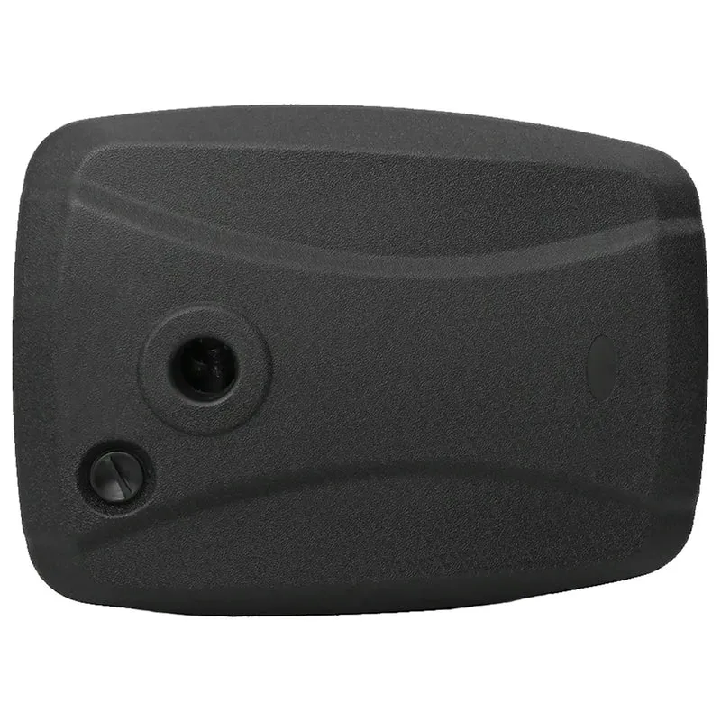 Porte-parasol d'extérieur avec roulettes pratique jardin 60 x 80 x 15 cm en plastique noir 02_0045874