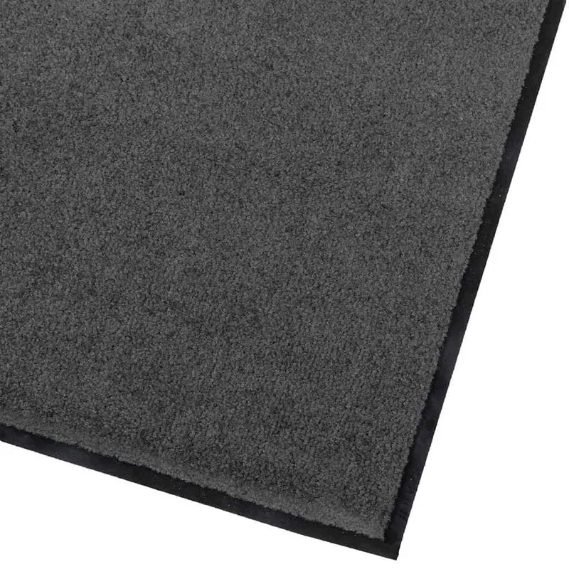 Tapis de porte rectangulaire usage intérieur 60 x 40 x 1.2 cm anti-fatigue moderne en tissu anthracite 02_0058994
