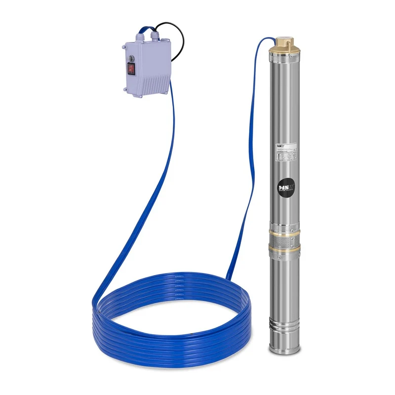 Pompe immergée pompe de puits submersible refoulement - 4800 L/h - 750 Watts - acier inoxydable 14_0002968