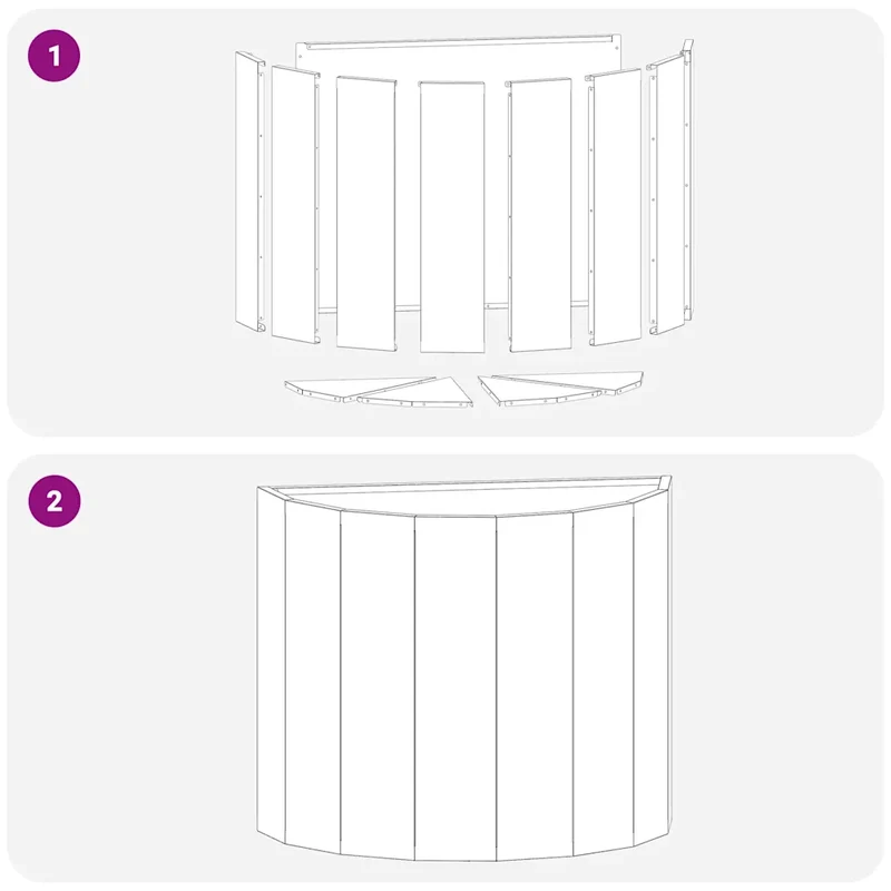 Jardinière demi-ronde moderne pour extérieur 60 x 30 x 50 cm espace créatif en acier anthracite 02_0052959