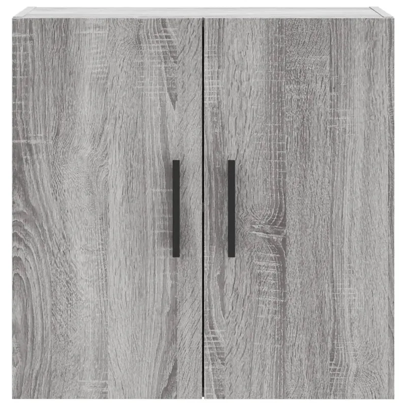 Armoire murale sonoma gris 60 x 31 x 60 cm espace de rangement mural pratique design moderne en bois d'ingénierie gris 02_0048825