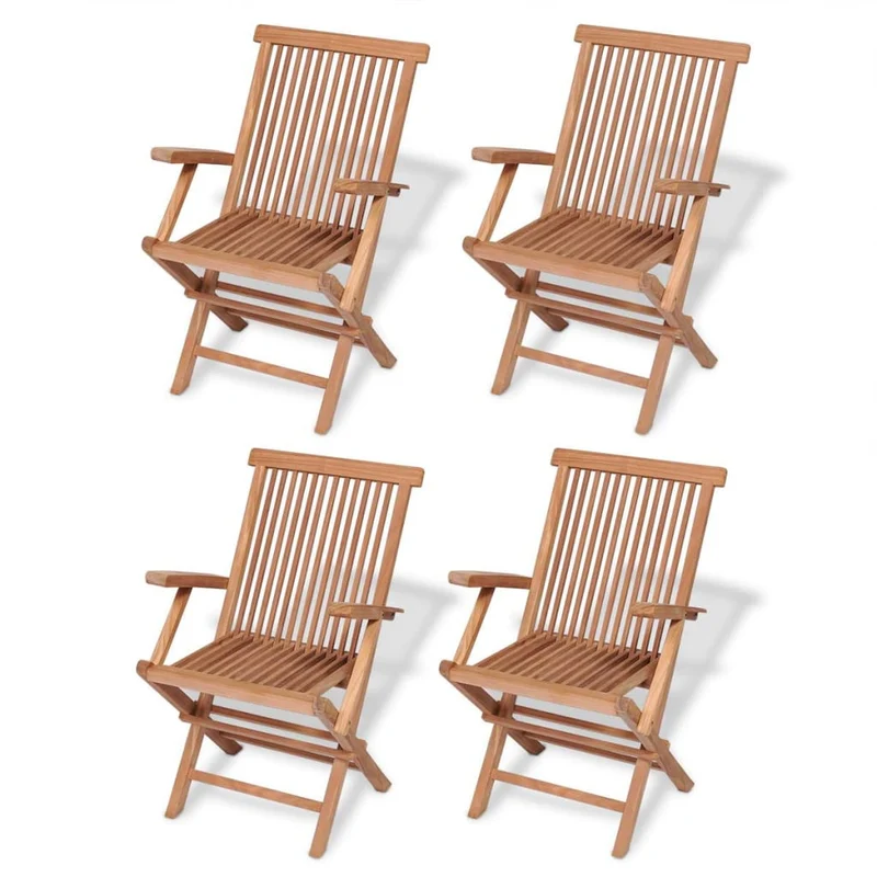 Mobilier à dîner de jardin 5 pièces bois de teck massif 02_0014770