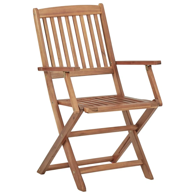 Mobilier à dîner de jardin 5 pièces bois d'acacia solide 02_0014768