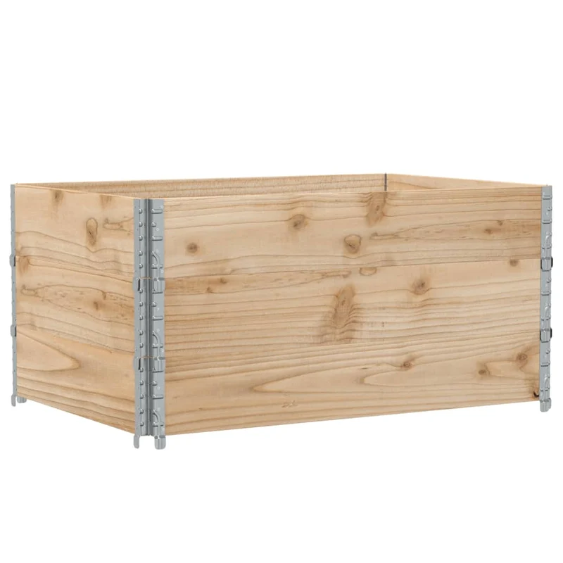 Jardinière bac lit surélevé plantes fleurs terrasse jardin 120 x 80 cm bois massif de pin marron 02_0037403