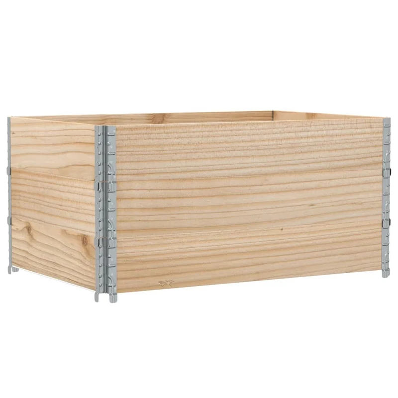 Jardinière bac lit surélevé plantes fleurs terrasse jardin 120 x 80 cm bois massif de pin marron 02_0037403