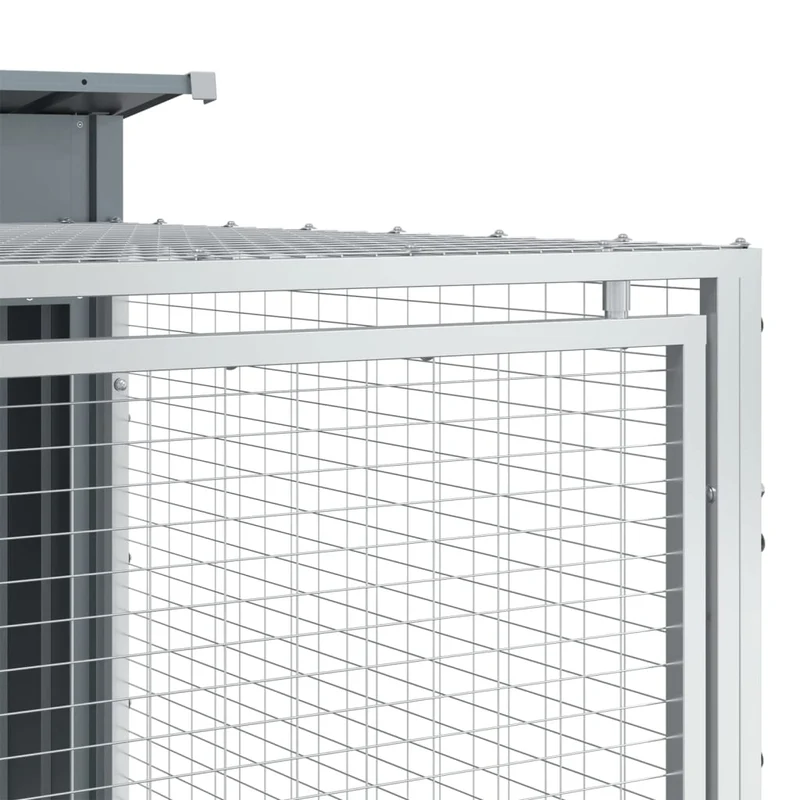 Niche pour chien avec cour 153 x 194 x 110 cm anthracite 02_0043469