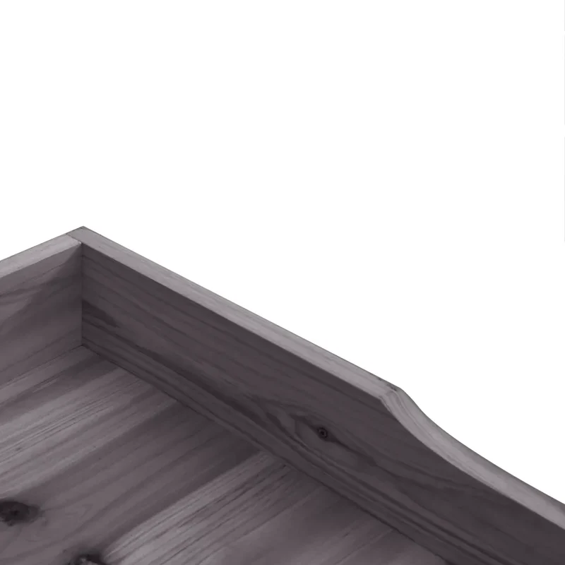 Table à plantes étagère ouverte jardinage 78 x 38 x 82,5 cm en bois de sapin gris 02_0046210