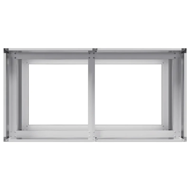 Jardinière moderne extérieure grand espace 80 x 40 x 80 cm en acier galvanisé 02_0051502