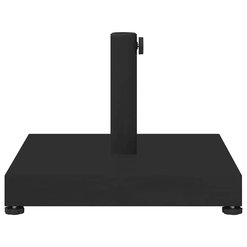 Base de parasol carrée moderne extérieure 45 x 45 x 31,5 cm en acier noir 02_0058930