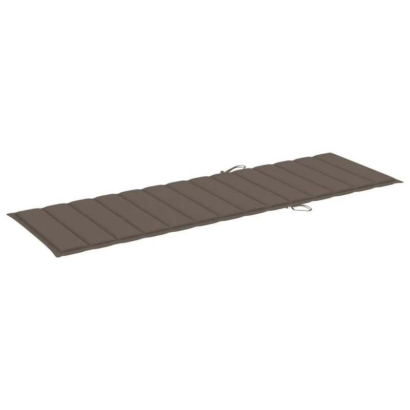 Transat chaise longue bain de soleil lit de jardin terrasse meuble d'extérieur avec coussin bois d'acacia solide 02_0012378