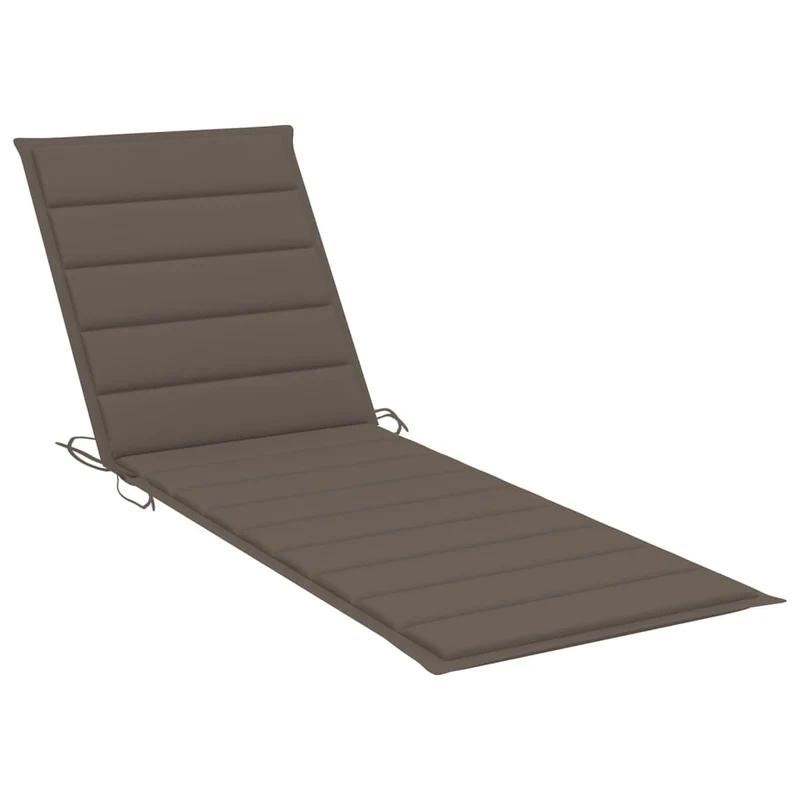 Transat chaise longue bain de soleil lit de jardin terrasse meuble d'extérieur avec coussin bois d'acacia solide 02_0012378