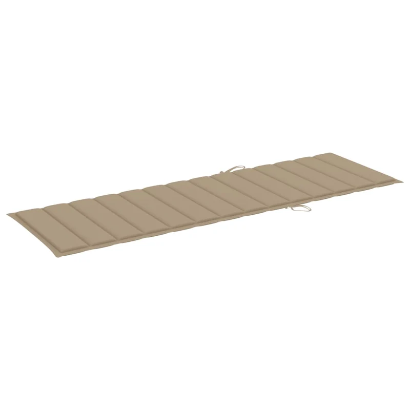 Transat chaise longue bain de soleil lit de jardin terrasse meuble d'extérieur 200 cm avec coussin bois d'acacia solide 02_0012410