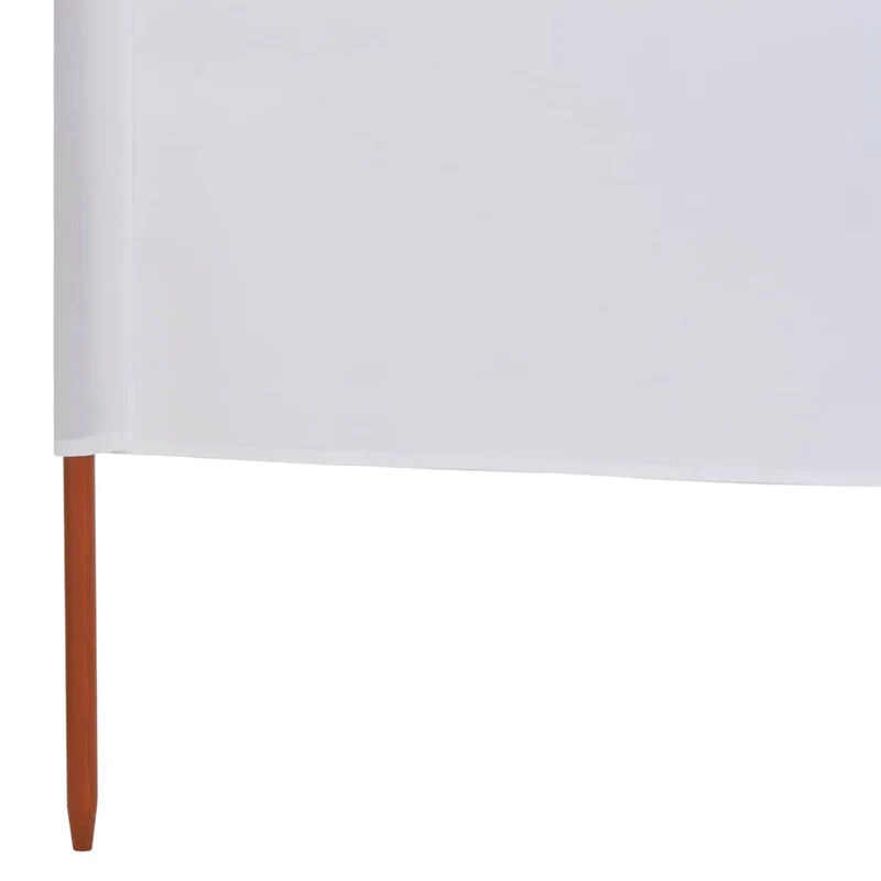 Brises-vue paravent 9 panneaux tissu 1200 x 120 cm blanc sable 02_0008855
