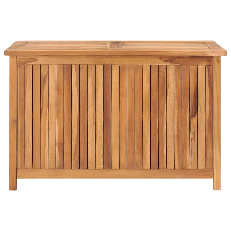 Coffre boîte meuble de jardin rangement 90 x 50 x 58 cm bois de teck solide 02_0013054