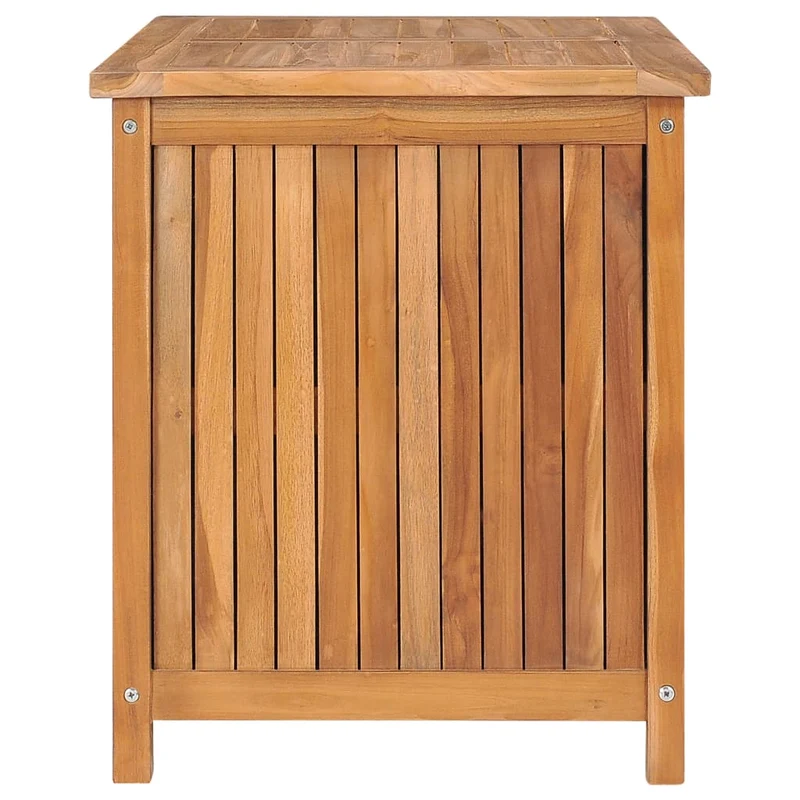 Coffre boîte meuble de jardin rangement 90 x 50 x 58 cm bois de teck solide 02_0013054