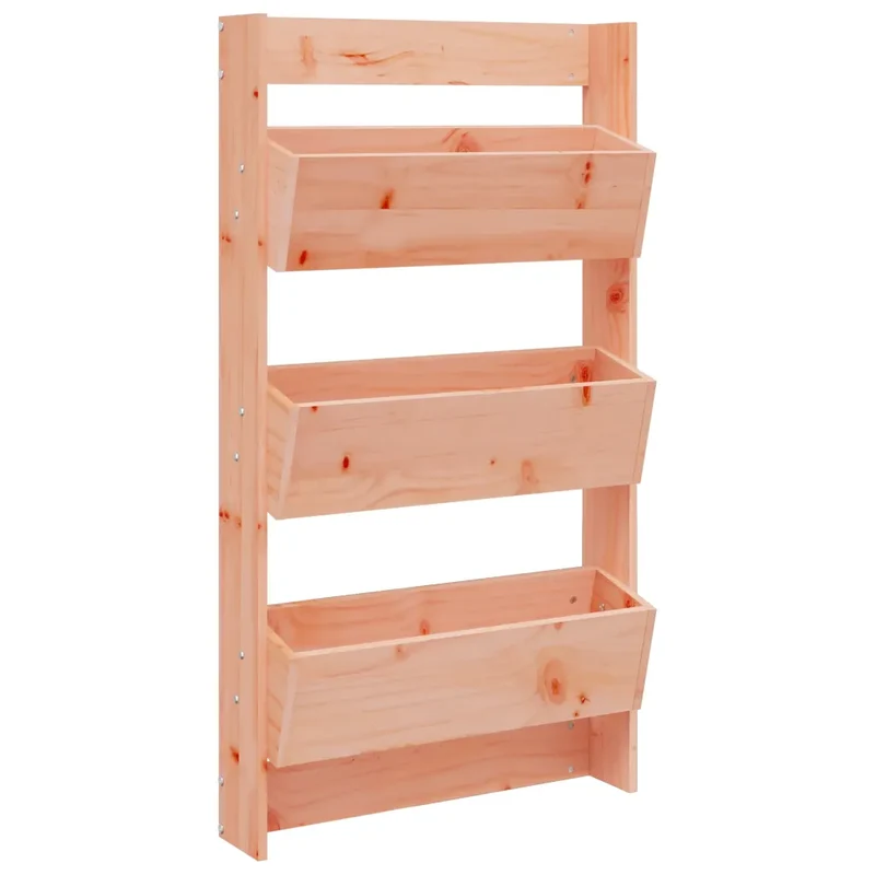 Jardinière murale en bois de douglas massif 60 x 18,5 x 110 cm design vertical ergonomique jardin moderne 02_0048494
