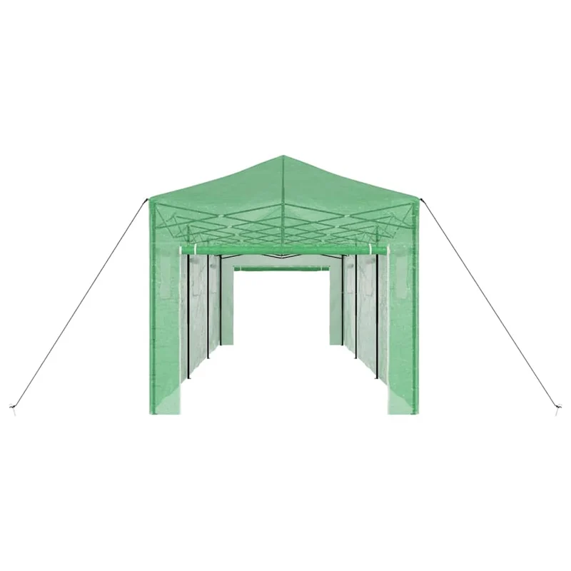 Serre rectangulaire pliable design moderne jardin 290 x 870 x 315 cm en fer vert 02_0058863