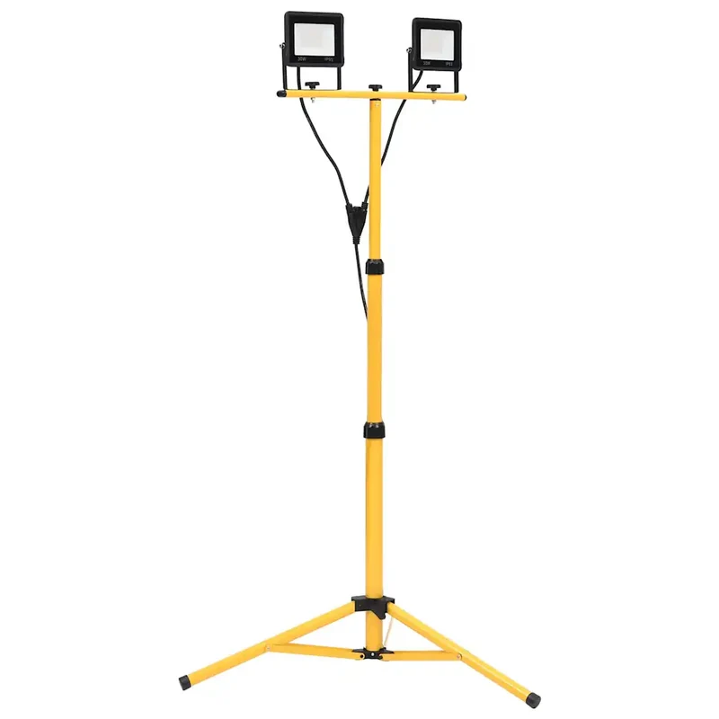 Projecteur à LED avec trépied réglable 78 x 78 x 169 cm éclairage puissant design moderne en aluminium noir 02_0046109