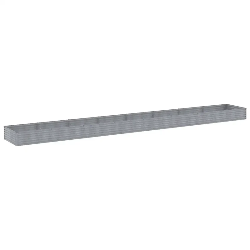 Lot de 1 lit surélevé de jardin grand espace décoratif 770 x 100 x 36 cm en acier corten rouillé 02_0046138