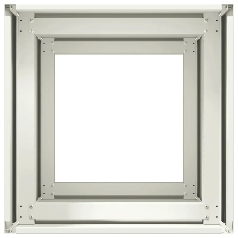 Jardinière moderne pour extérieur 40 x 40 x 80 cm espace généreux finition élégante en acier laminé à froid blanc 02_0051493