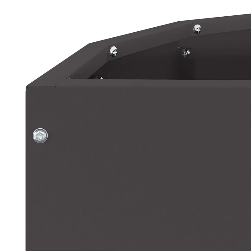 Jardinière demi-ronde moderne design extérieur 60 x 30 x 35 cm en acier noir 02_0052936
