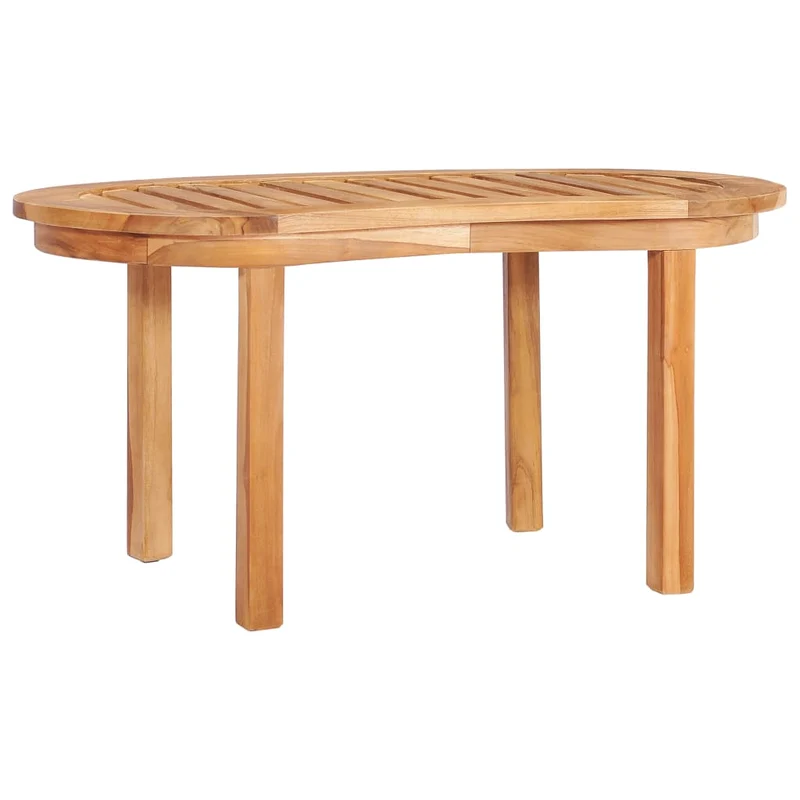 Salon de jardin meuble d'extérieur ensemble de mobilier 4 pièces en forme de banane bois de teck solide 02_0016250
