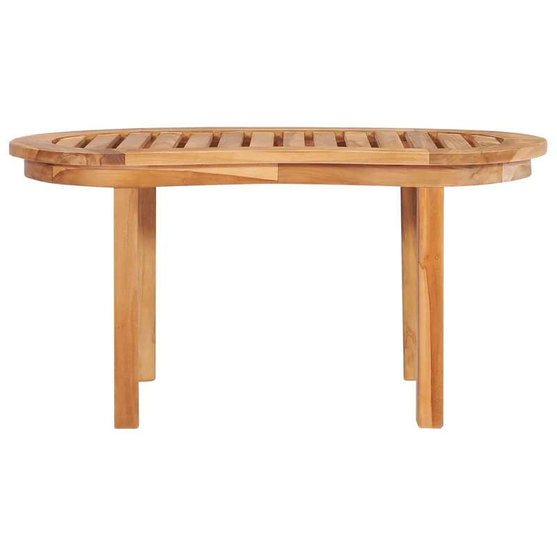 Salon de jardin meuble d'extérieur ensemble de mobilier 4 pièces en forme de banane bois de teck solide 02_0016250