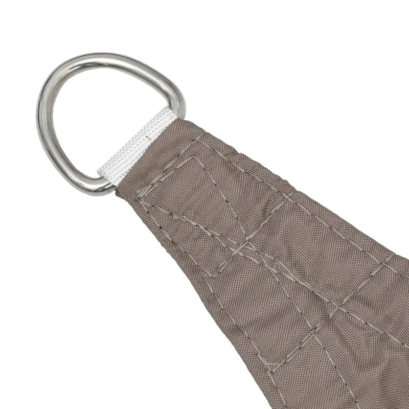 Voile toile d'ombrage parasol tissu oxford triangulaire 5 x 5 x 5 m taupe 02_0009909