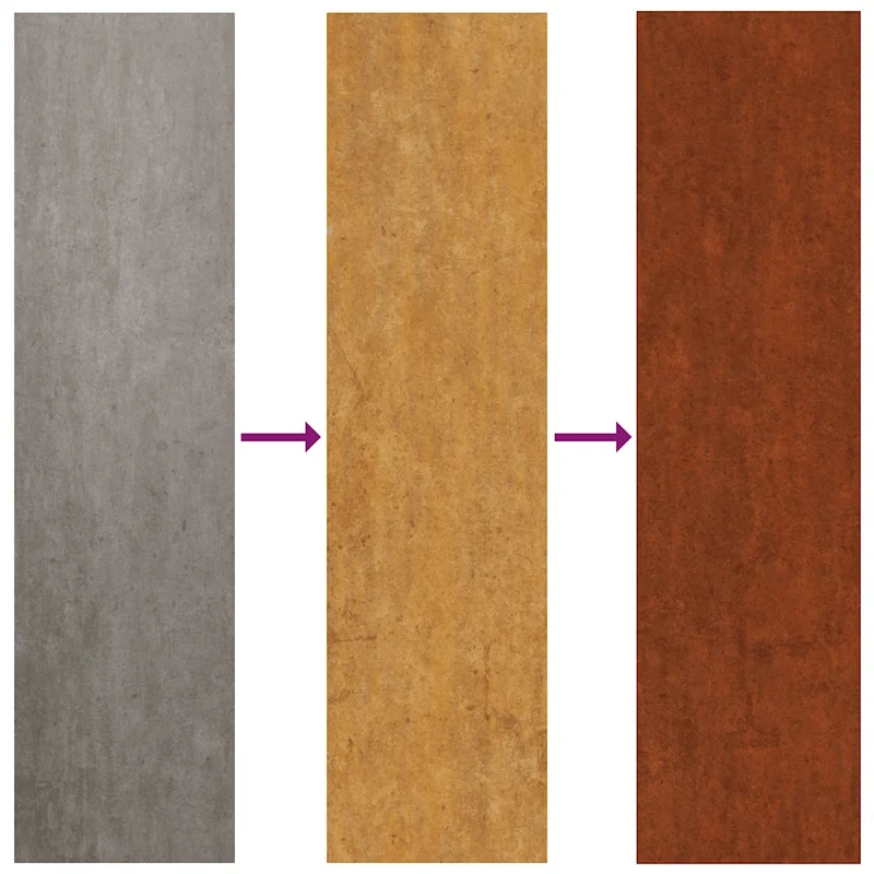 Jardinière carré design moderne extérieur 100 x 100 x 40 cm avec fond ouvert esthétique en acier rouillé 02_0051599