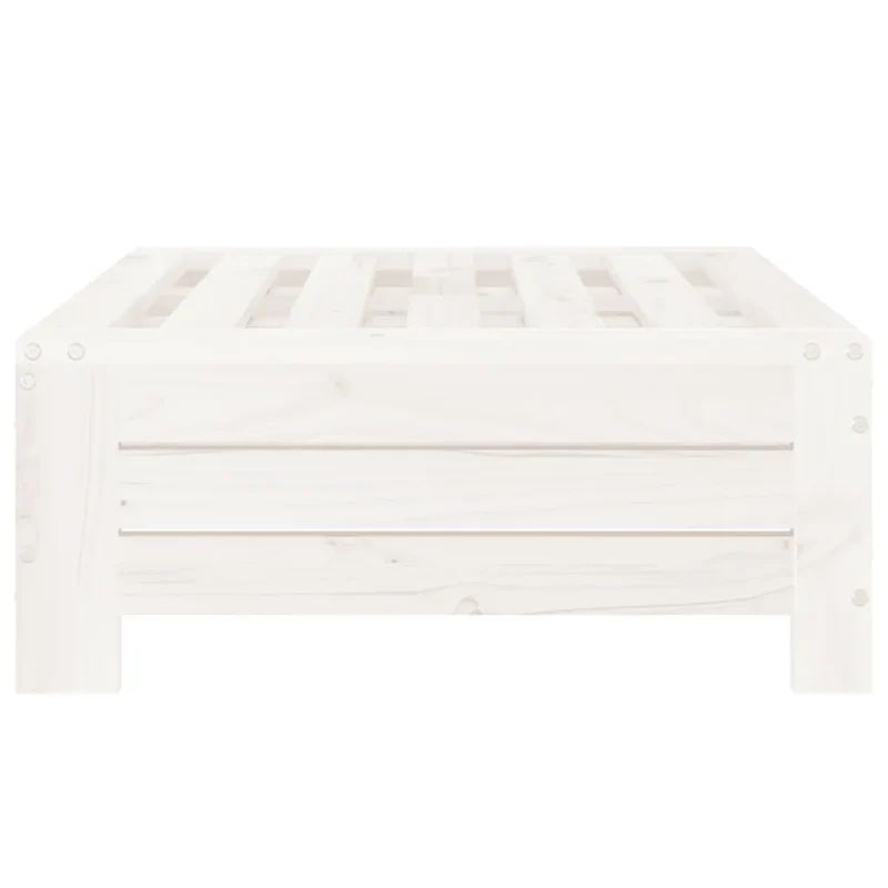 Couvercle de base de parasol table d'appoint rustique extérieur 63,5 x 63,5 x 26 cm en bois de pin blanc 02_0048513