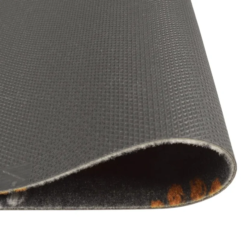 Tapis de cuisine lavable imprimé pattes 150 x 45 cm doux antidérapant ambiance cosy en velours gris 02_0046065