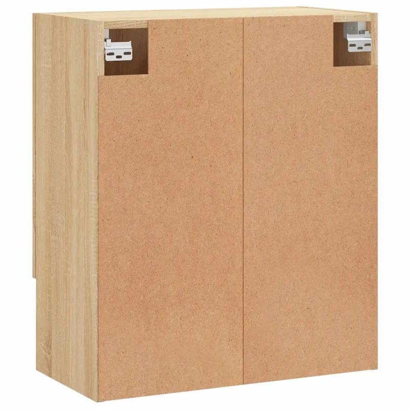 Armoire murale espace de rangement pratique 60 x 31 x 70 cm en bois d'ingénierie chêne sonoma 02_0048771