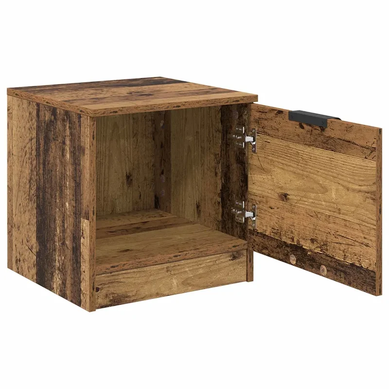 Armoire de lit avec tiroir rangement pratique 40 x 39 x 40 cm en bois d'ingénierie ancien 02_0052666