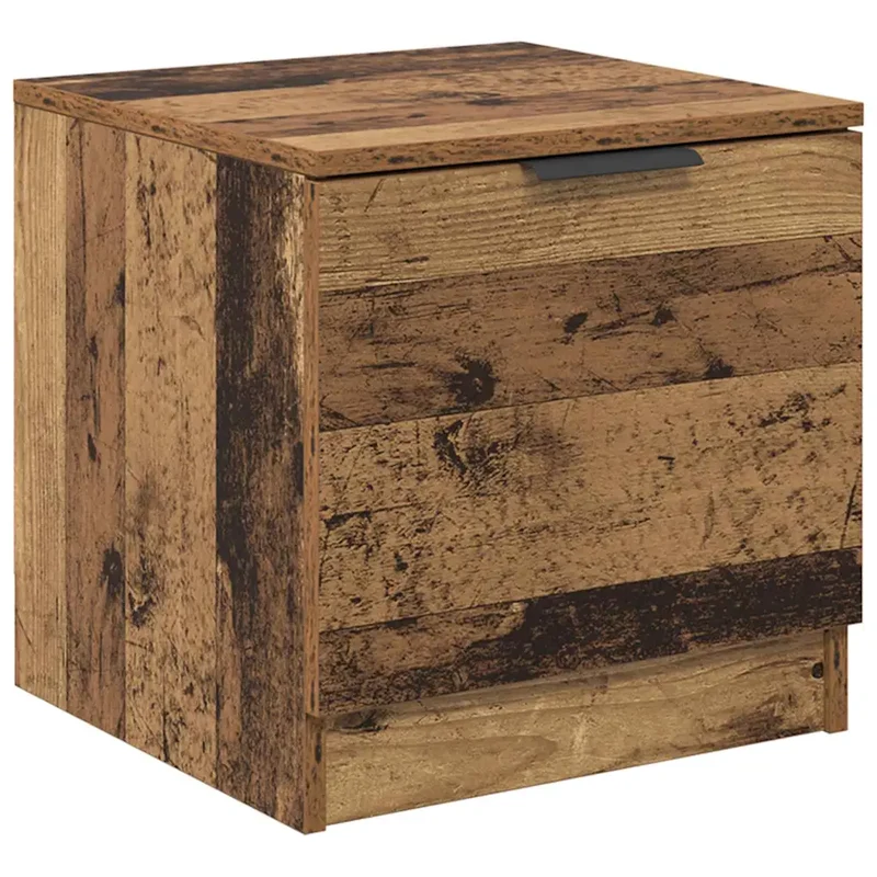 Armoire de lit avec tiroir rangement pratique 40 x 39 x 40 cm en bois d'ingénierie ancien 02_0052666