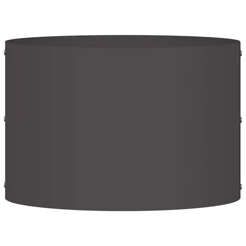Anneau de jardinière ronde extérieur 30 x 30 x 20 cm durable design minimaliste en acier noir 02_0052232