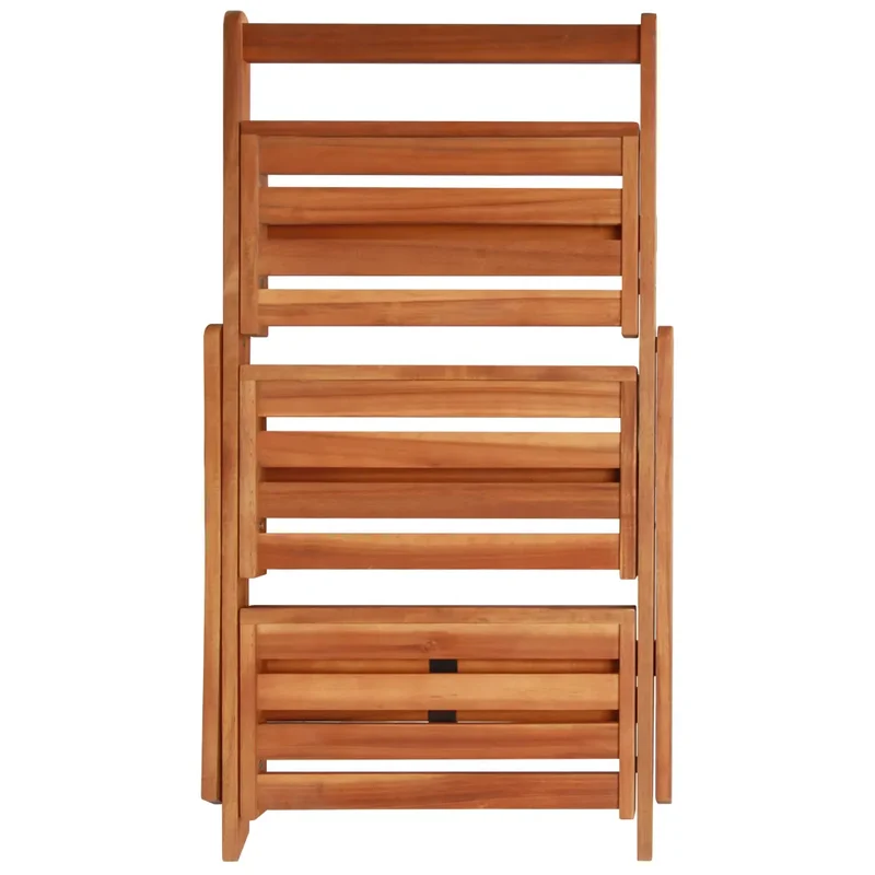 Support de jardinière à 3 niveaux pliable 50 x 63 x 80 cm en acacia marron 02_0045886