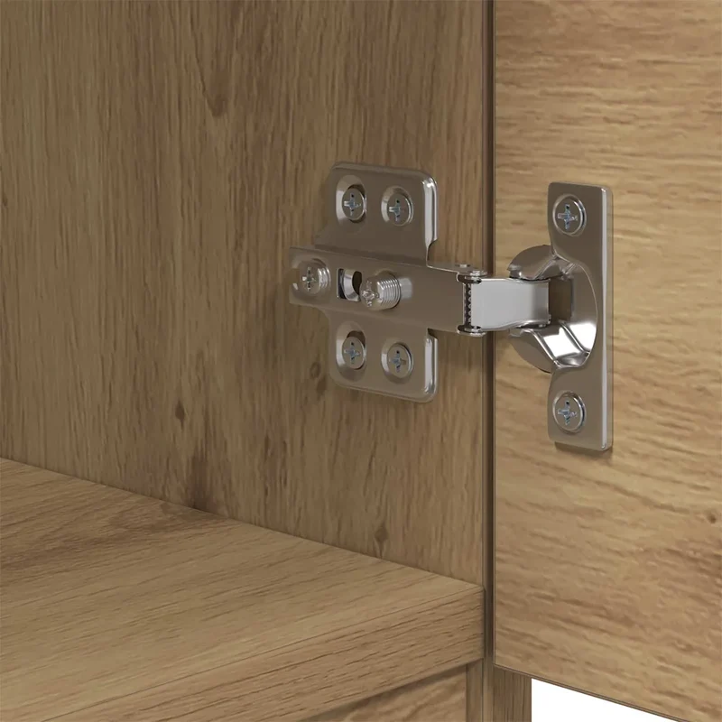 Armoire de lit avec tiroirs pratique style rustique 40 x 39 x 40 cm en bois d'ingénierie chêne artisanal 02_0052667