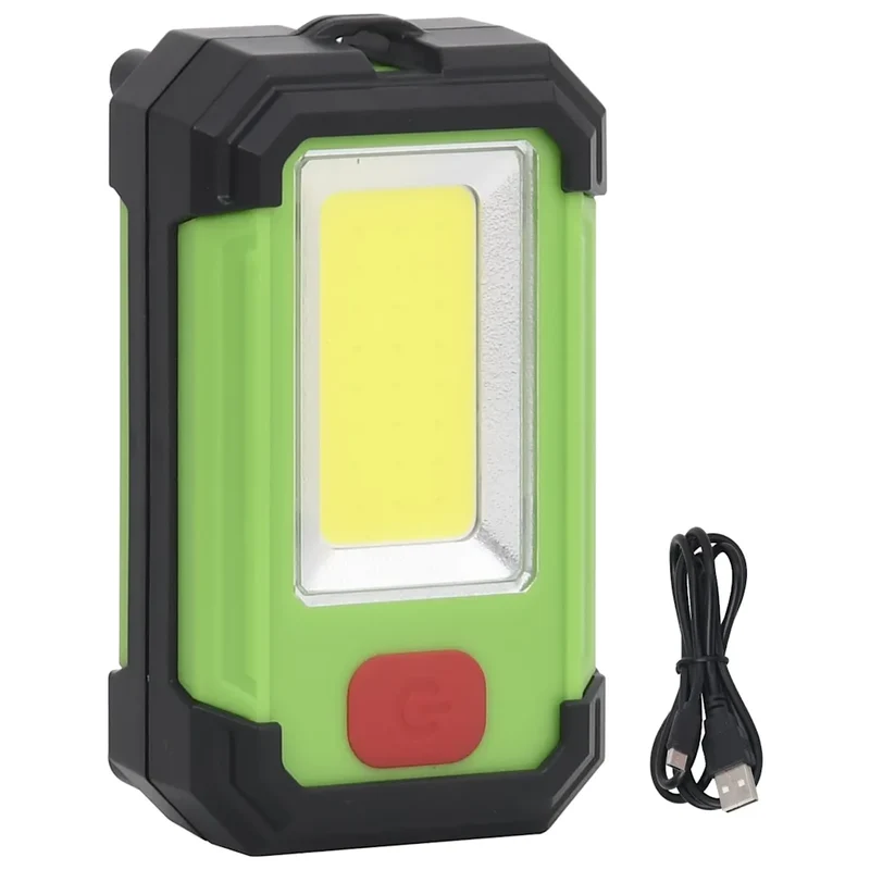 Projecteur LED portable lumineux 7 x 4 x 11,5 cm 350 lumens avec charge solaire en ABS blanc froid 02_0046118