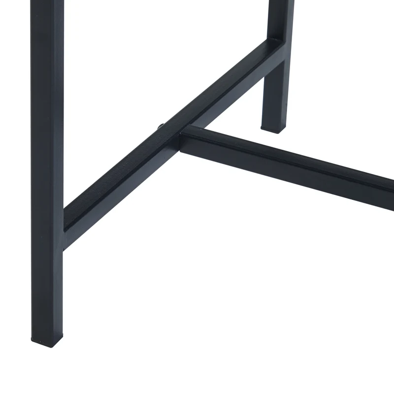 Support de plantes avec bac intégré métal 100 x 30 x 30 cm noir 03_0010709