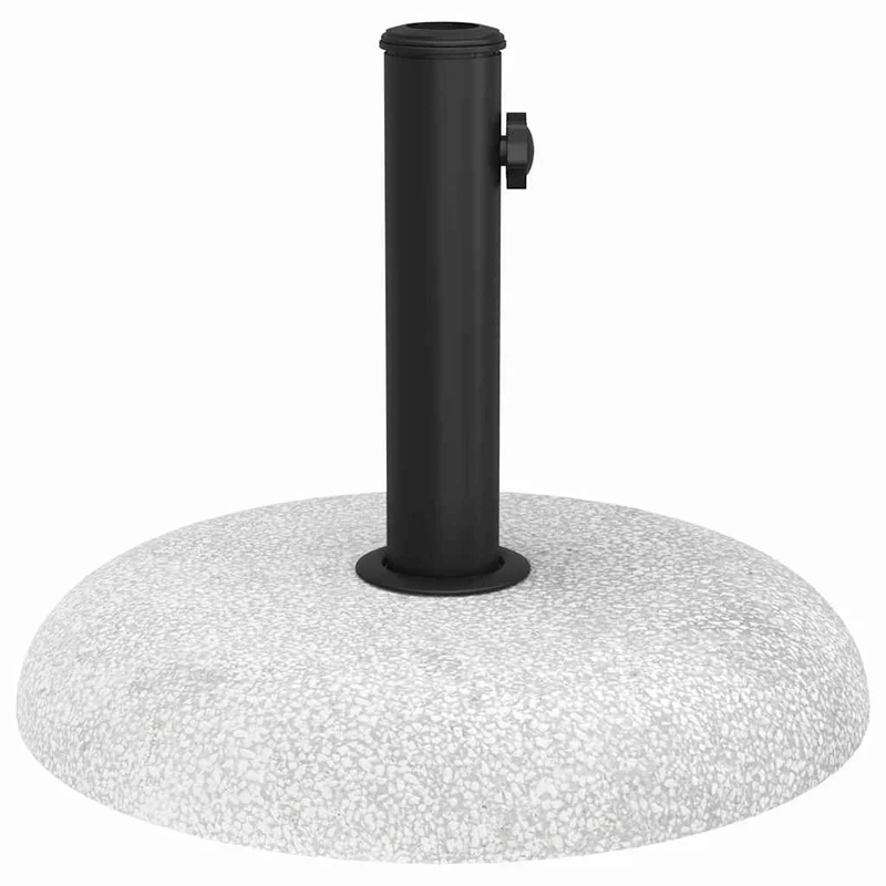 Base de parasol ronde roulable extérieure 45 x 45 x 33 cm design moderne en béton gris clair 02_0058884