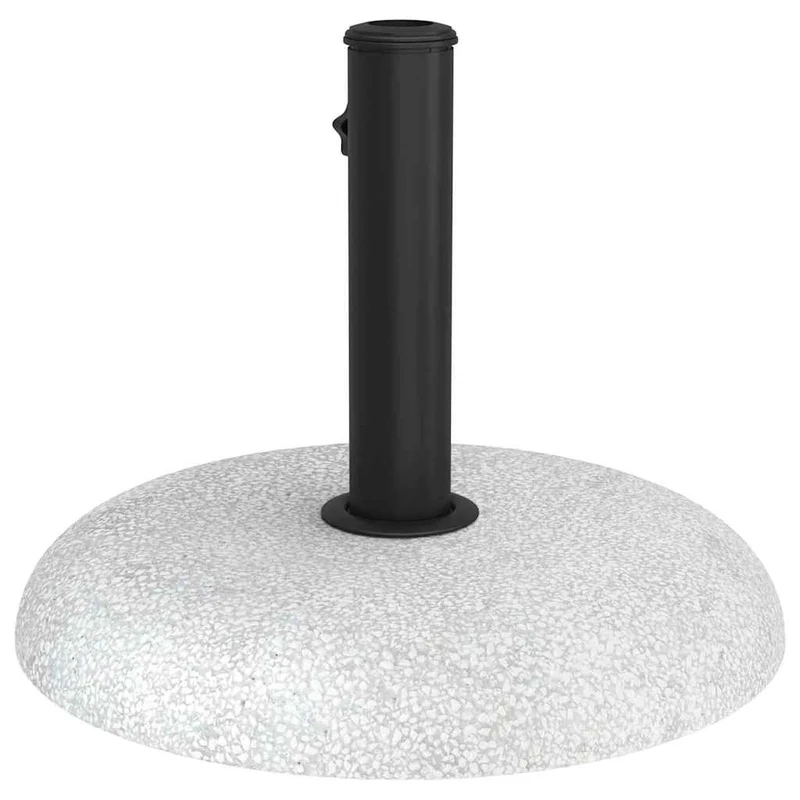 Base de parasol ronde roulable extérieure 45 x 45 x 33 cm design moderne en béton gris clair 02_0058884