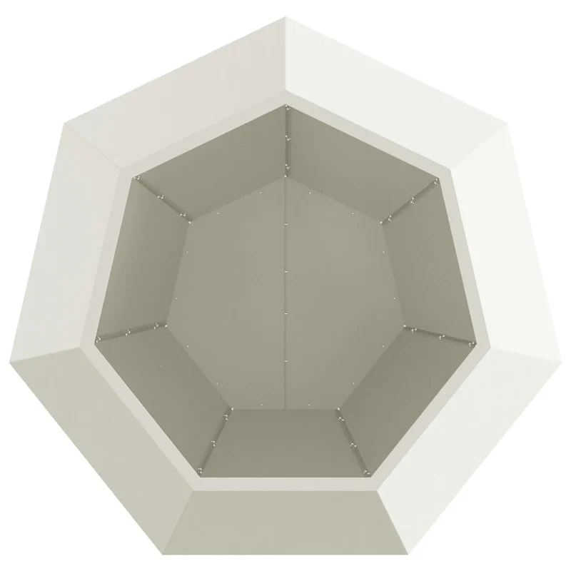 Jardinière rectangulaire extérieure design classique 100 x 100 x 80 cm en acier blanc 02_0053092