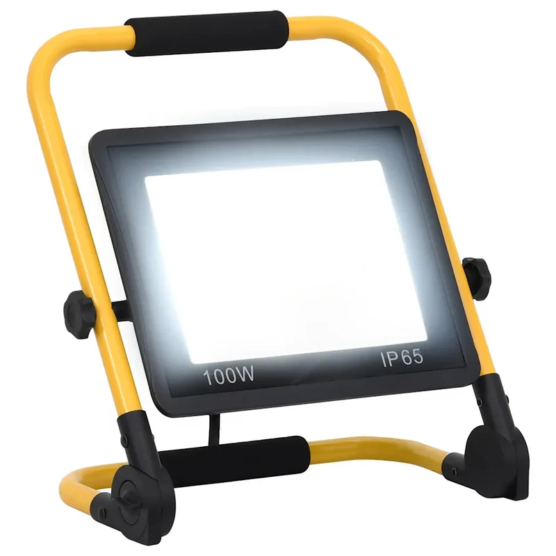Projecteur à LED pliable 31 x 16 x 35 cm éclairage puissant 7000 lm design ergonomique en aluminium noir 02_0046101