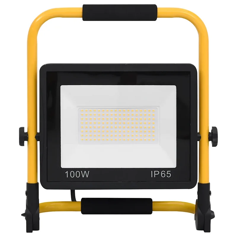 Projecteur à LED pliable 31 x 16 x 35 cm éclairage puissant 7000 lm design ergonomique en aluminium noir 02_0046101